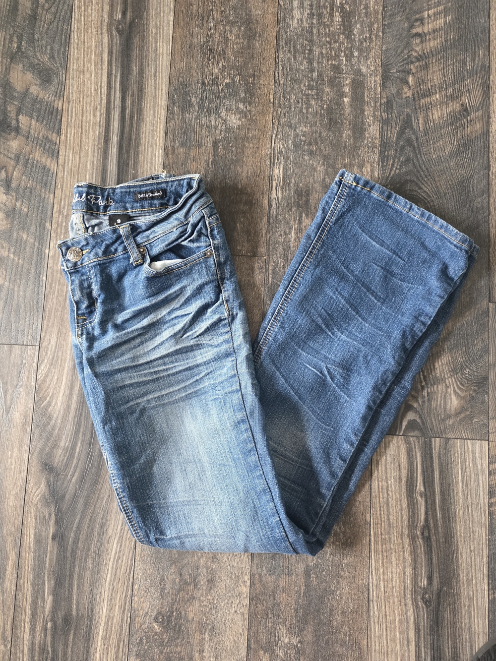 Wishful Park Women's Bootcut Jeans in Faded Blue